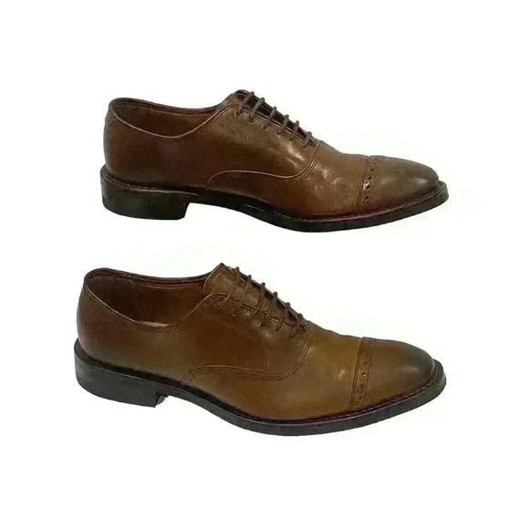 Allen Edmonds Fifth Avenue Cap Toe Brown Oxford Danite Sole US 8.5 AA/ EUR 42 - Picture 1 of 11